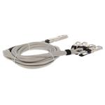 Picture of Arista Networks® Compatible TAA 400GBase-CU OSFP to 4xQSFP56 Direct Attach Cable (Passive Twinax, 1.5m)