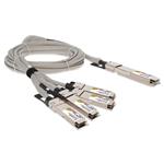 Picture of Arista Networks® Compatible TAA 400GBase-CU OSFP to 4xQSFP56 Direct Attach Cable (Passive Twinax, 1.5m)