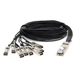 Picture of MSA and TAA Compliant 200GBase-CU OSFP to 8xSFP28 Direct Attach Cable (Passive Twinax, 3m)