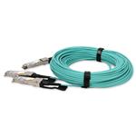 Picture of HP® P26659-B25 Compatible TAA 200G-AOC QSFP56 to 2xQSFP56 Infiniband HDR Active Optical Cable (850nm, MMF, 20m)