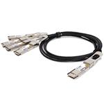 Picture of MSA and TAA Compliant 200GBase-CU QSFP-DD 200G to 4xQSFP28 50G NRZ Direct Attach Cable (Passive Twinax, 1m)