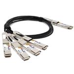 Picture of MSA and TAA Compliant 200GBase-CU QSFP-DD 200G to 4xQSFP28 50G NRZ Direct Attach Cable (Passive Twinax, 1m)