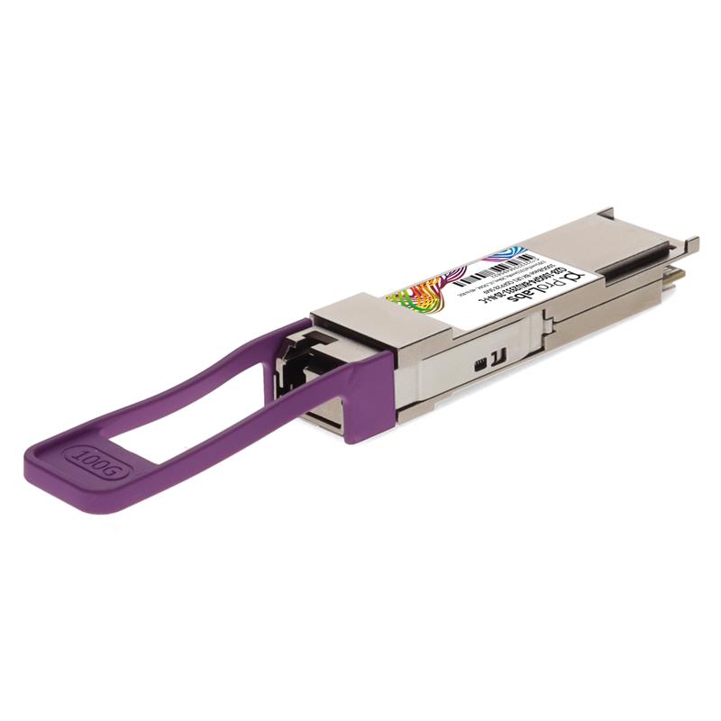 Picture of Alcatel-Lucent Nokia® Compatible TAA 100GBase-BX LR1 PAM4 QSFP28 Transceiver Single Lambda (SMF, 1291nmTx/1311nmRx, 20km, LC, DOM, -40 to 85C)
