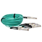 Picture of Juniper Networks® Compatible 400GBase-AOC QSFP-DD to 4xQSFP56 PAM-4 Active Optical Cable (850nm, MMF, 2.5m) CMIS 3.0