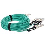 Picture of MSA and TAA Compliant 400GBase-AOC QSFP-DD to 4xQSFP56 PAM-4 Active Optical Cable (850nm, MMF, 25m) CMIS 3.0