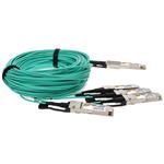 Picture of MSA and TAA Compliant 400GBase-AOC QSFP-DD to 4xQSFP56 PAM-4 Active Optical Cable (850nm, MMF, 25m) CMIS 3.0