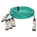 Picture of MSA and TAA Compliant 400GBase-AOC QSFP-DD to 4xQSFP56 PAM-4 Active Optical Cable (850nm, MMF, 25m) CMIS 3.0