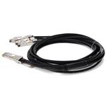 Picture of MSA and TAA Compliant 400GBase-CU QSFP-DD 400G to 4xQSFP56 100G PAM-4 Direct Attach Cable (Passive Twinax, 1m)