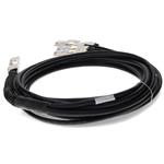Picture of MSA and TAA Compliant 400GBase-CU QSFP-DD 400G to 4xQSFP56 100G PAM-4 Direct Attach Cable (Passive Twinax, 1m)