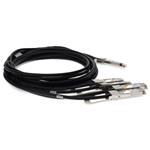 Picture of MSA and TAA Compliant 400GBase-CU QSFP-DD 400G to 4xQSFP56 100G PAM-4 Direct Attach Cable (Passive Twinax, 1m)