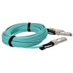 Picture of MSA and TAA 200GBase-AOC QSFP56 to 2xQSFP56 DSP Active Optical Cable (850nm, MMF, 31m)