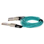 Picture of MSA and TAA Compliant 200GBase-AOC QSFP28-DD to 2xQSFP28 NRZ Active Optical Cable (850nm, MMF, 1m)