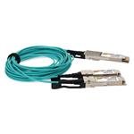 Picture of MSA and TAA Compliant 200GBase-AOC QSFP28-DD to 2xQSFP28 NRZ Active Optical Cable (850nm, MMF, 1m)