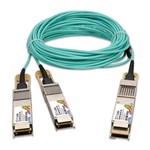 Picture of MSA and TAA 400GBase-AOC QSFP-DD to 2xQSFP56 Active Optical Cable (850nm, MMF, 1.5m)