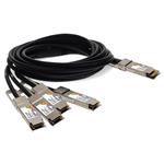 Picture of Juniper Networks® QDD-4X100G-2P5M Compatible TAA Compliant 400GBase-CU QSFPDD to 4x QSFP28 Direct Attach Breakout Cable (Passive Twinax, 2.5m)