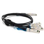 Picture of Juniper Networks® Compatible TAA Compliant 100GBase-CU QSFP28 to 4xSFP28 Direct Attach Cable (Passive Twinax, 3m)