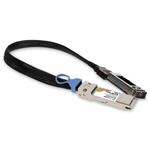 Picture of 100GBase-CU QSFP28 to QSFP28 Male to Female Direct Attach Extension Cable (Passive Twinax, 22cm, 30AWG)