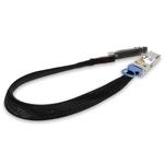 Picture of 100GBase-CU QSFP28 to QSFP28 Male to Female Direct Attach Extension Cable (Passive Twinax, 36cm, 30AWG)