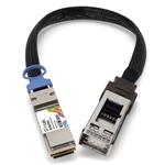 Picture of 100GBase-CU QSFP28 to QSFP28 Male to Female Direct Attach Extension Cable (Passive Twinax, 36cm, 30AWG)