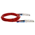 Picture of MSA and TAA 100GBase-CU QSFP28 to QSFP28 Direct Attach Cable (Passive Twinax, 1m, Red)