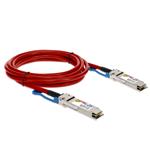 Picture of MSA and TAA 100GBase-CU QSFP28 to QSFP28 Direct Attach Cable (Passive Twinax, 1m, Red)