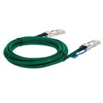 Picture of MSA and TAA 100GBase-CU QSFP28 to QSFP28 Direct Attach Cable (Passive Twinax, 2m, Green)
