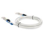 Picture of MSA and TAA Compliant 100GBase-CU QSFP28 to QSFP28 White Direct Attach Cable (Passive Twinax, 2m)