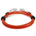 Picture of MSA and TAA Compliant 40GBase-AOC QSFP+ to QSFP+ Orange Active Optical Cable (850nm, MMF, 1.5m)