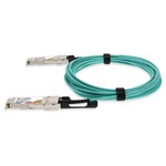 Picture of Aruba Networks® Compatible TAA 40GBase-AOC QSFP+ to QSFP+ Active Optical Cable (850nm, MMF, 10m)