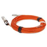 Picture of MSA and TAA Compliant 40GBase-AOC QSFP+ to QSFP+ Orange Active Optical Cable (850nm, MMF, 25m)