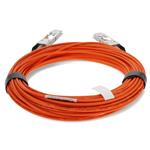 Picture of MSA and TAA Compliant 40GBase-AOC QSFP+ to QSFP+ Orange Active Optical Cable (850nm, MMF, 25m)