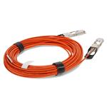 Picture of MSA and TAA Compliant 40GBase-AOC QSFP+ to QSFP+ Orange Active Optical Cable (850nm, MMF, 25m)