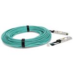 Picture of Fortinet® Compatible TAA 40GBase-AOC QSFP+ to QSFP+ Active Optical Cable (850nm, MMF, 80m)