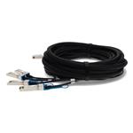 Picture of Brocade (Formerly) Compatible TAA 40GBase-CU QSFP to 4xSFP+ Transceiver (Twinax DAC, 7m, Active)