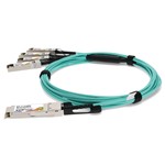Picture of Cisco® Compatible TAA Compliant 40GBase-AOC QSFP+ to 4xSFP+ Active Optical Cable (850nm, MMF, 10m, Plenum)