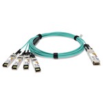 Picture of Cisco® Compatible TAA Compliant 40GBase-AOC QSFP+ to 4xSFP+ Active Optical Cable (850nm, MMF, 10m, Plenum)