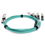 Picture of Juniper Networks® Compatible TAA 40GBase-AOC QSFP+ to 4xSFP+ Direct Attach Cable (850nm, MMF, 2m)