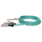 Picture of Cisco® QSFP-4SFP25G-AOC25M Compatible TAA Compliant 100GBase-AOC QSFP28 to 4xSFP28 Direct Attach Cable (850nm, MMF, 25m)