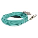 Picture of Cisco® QSFP-4SFP25G-AOC30M Compatible TAA Compliant 100GBase-AOC QSFP28 to 4xSFP28 Active Optical Cable (850nm, MMF, 30m)