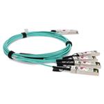Picture of Cisco® QSFP-4SFP25G-AOC4M Compatible TAA Compliant 100GBase-AOC QSFP28 to 4xSFP28 Direct Attach Cable (850nm, MMF, 4m)