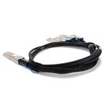 Picture of Cisco® QSFP-4SFP25G-CU1M Compatible TAA Compliant 100GBase-CU QSFP28 to 4xSFP28 Direct Attach Cable (Passive Twinax, 1m)