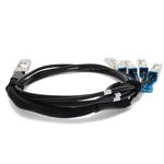Picture of Cisco® QSFP-4SFP25G-CU1M Compatible TAA Compliant 100GBase-CU QSFP28 to 4xSFP28 Direct Attach Cable (Passive Twinax, 1m)