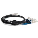 Picture of Cisco® QSFP-4SFP25G-CU1M Compatible TAA Compliant 100GBase-CU QSFP28 to 4xSFP28 Direct Attach Cable (Passive Twinax, 1m)