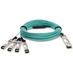 Picture of Cisco® Compatible TAA Compliant 40GBase-AOC QSFP+ to 4xSFP+ Active Optical Cable (850nm, MMF, 30m)