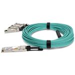 Picture of Cisco® Compatible TAA Compliant 40GBase-AOC QSFP+ to 4xSFP+ Active Optical Cable (850nm, MMF, 45m)