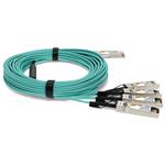 Picture of Cisco® Compatible TAA Compliant 40GBase-AOC QSFP+ to 4xSFP+ Active Optical Cable (850nm, MMF, 45m)