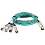 Picture of Cisco® Compatible TAA Compliant 40GBase-AOC QSFP+ to 4xSFP+ Active Optical Cable (850nm, MMF, 45m)