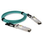 Picture of MSA and TAA Compliant 56GBase-AOC QSFP+ Active Optical Cable (850nm, MMF, 15m)