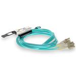 Picture of Cisco® QSFP-40G-SR4-S Compatible TAA 40GBase-SR4 QSFP Transceiver with 7m breakout (MMF, 850nm, 7m)