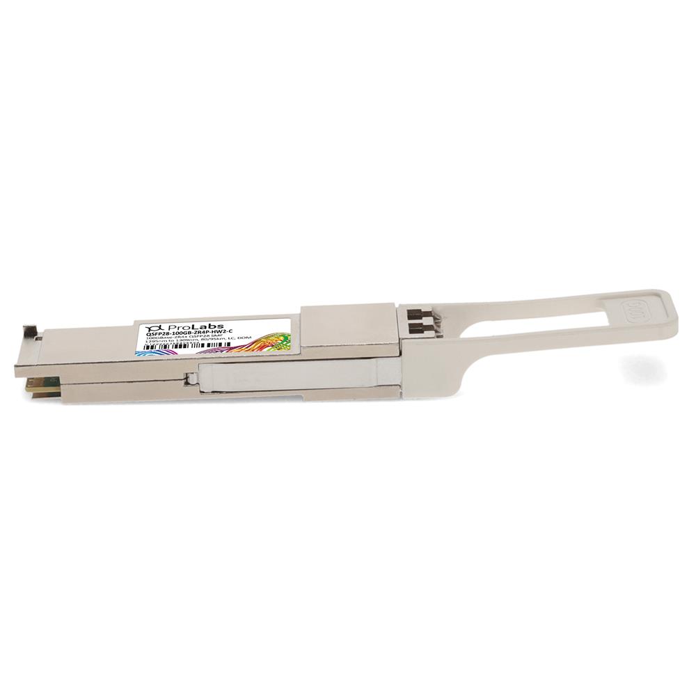 Picture of Huawei® Compatible TAA 100GBase-ZR4+ QSFP28 Transceiver (SMF, 1295nm to 1309nm, 80/95km, LC, DOM)